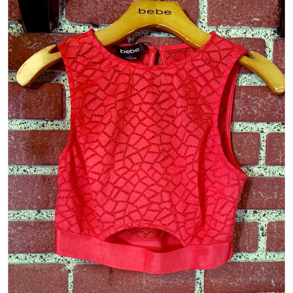 Bebe Hibiscus Crop Top